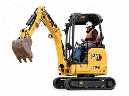 Мини-экскаватор CAT 301.7CR — общий вид Мини-экскаватор CAT 301.7CR — общий вид
