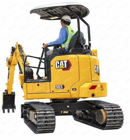 Мини-экскаватор CAT 303CR — общий вид