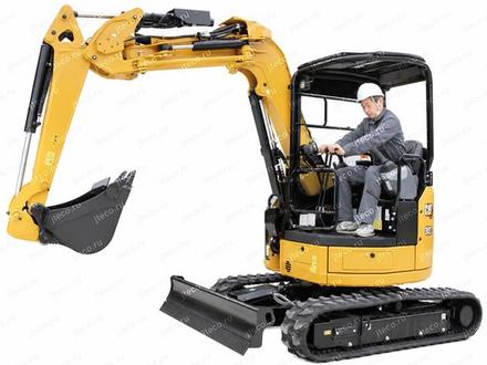 Мини-экскаватор CAT 303SR — общий вид
