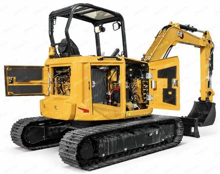 Экскаватор CAT 305.5CR — вид сзади