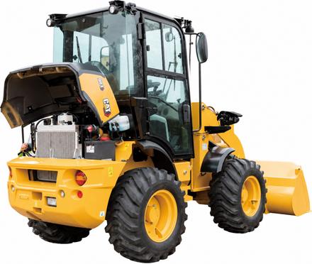 Фронтальный погрузчик CAT 902C2 — колесный погрузчик мини, вид сзади — фото 3 из 5