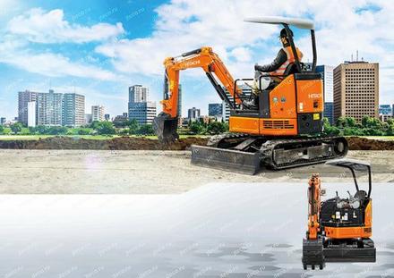 Мини-экскаватор HITACHI ZX20U-5A, фото производителя — фото 5 из 7