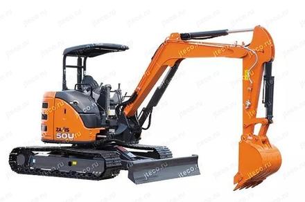 Мини-экскаватор HITACHI ZX50U-3, фото из каталога — фото 1 из 4