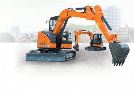 Мини-экскаватор HITACHI ZX55UR-5B, фото производителя — фото 2 из 16