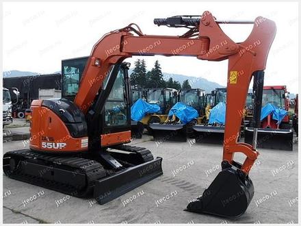 Мини-экскаватор HITACHI ZX55UR-5B, фото с аукциона Японии — фото 15 из 16