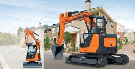 Мини-экскаватор HITACHI ZX55UR — буклет производителя, лист 5 из 5 (оригинал)