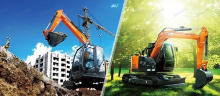 Экскаватор HITACHI ZX75US-5B — буклет производителя, лист 7 из 7 (оригинал)