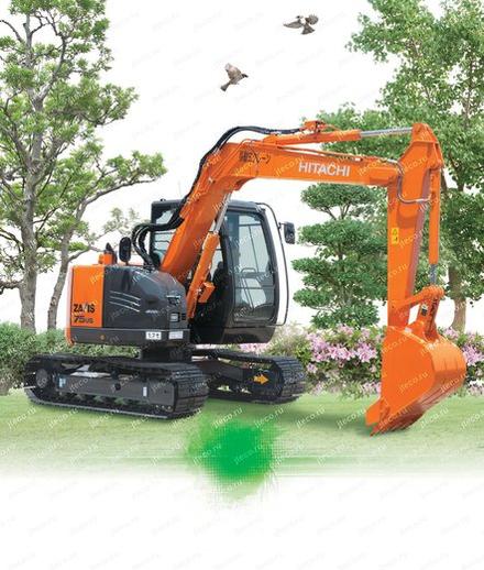 Мини-экскаватор HITACHI ZX75USK-5B, фото производителя — фото 5 из 13