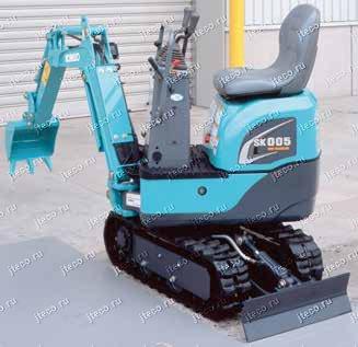 Мини-экскаватор KOBELCO SK005, вид спереди — фото 8 из 12 Мини-экскаватор KOBELCO SK005, вид спереди — фото 8 из 12