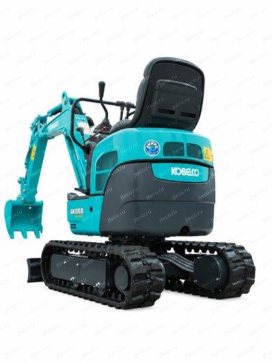 Мини-экскаватор KOBELCO SK008-2 — вид сзади