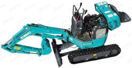 Мини-экскаватор KOBELCO SK10SR-2, общий вид — фото 2 из 16