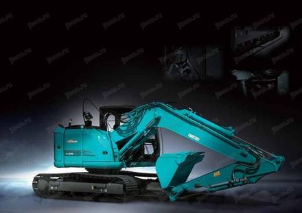 Экскаватор KOBELCO SK125SR-3 — буклет производителя, лист 1 из 1 (оригинал)
