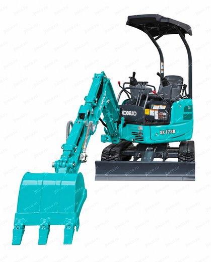 Мини-экскаватор KOBELCO SK17SR — вид спереди, фото 2 Мини-экскаватор KOBELCO SK17SR — вид спереди, фото 2