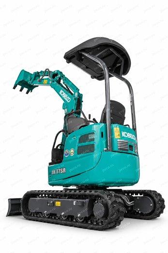 Мини-экскаватор KOBELCO SK17SR — вид сзади Мини-экскаватор KOBELCO SK17SR — вид сзади