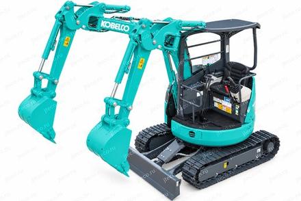 Экскаватор KOBELCO SK20UR-6, вид спереди — фото 2 из 11