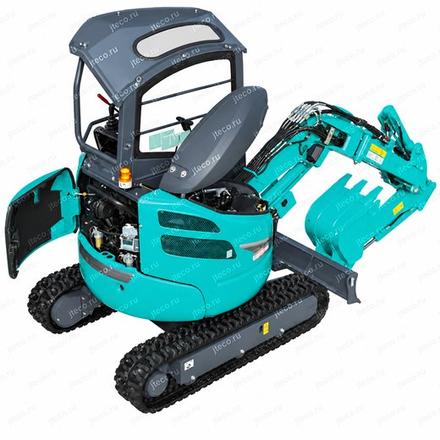 Мини-экскаватор KOBELCO SK20UR — вид сзади Мини-экскаватор KOBELCO SK20UR — вид сзади