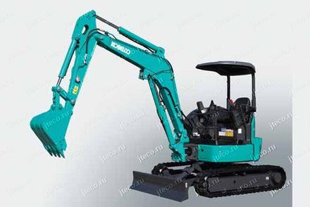 Мини-экскаватор KOBELCO SK26SR-7 — вид спереди, фото 3