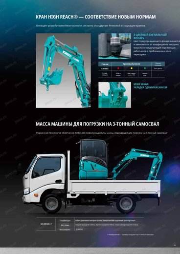 Мини-экскаватор KOBELCO SK28SR-7 — брошюра, стр. 11 из 20 — перевод на русский Мини-экскаватор KOBELCO SK28SR-7 — брошюра, стр. 11 из 20 — перевод на русский
