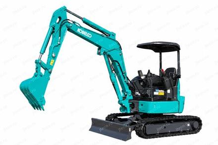 Мини-экскаватор KOBELCO SK28SR-7, вид спереди — фото 1 из 8
