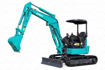 Мини-экскаватор KOBELCO SK35SR-7 — вид спереди, фото 2 Мини-экскаватор KOBELCO SK35SR-7 — вид спереди, фото 2