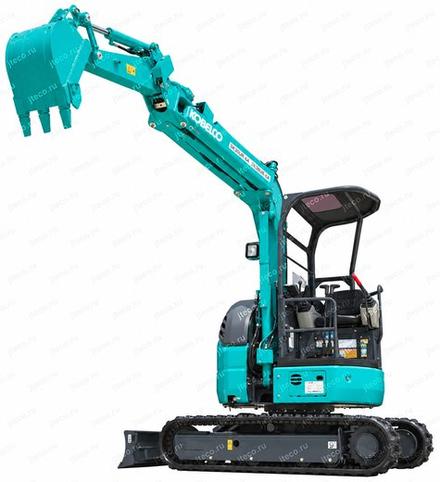 Мини-экскаватор KOBELCO SK38UR-6A, вид спереди — фото 3 из 5
