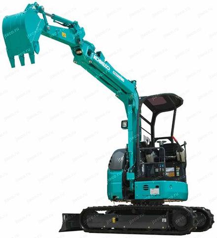 Мини-экскаватор KOBELCO SK38UR, вид спереди — фото 3 из 5