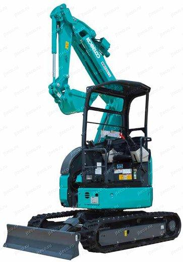 Мини-экскаватор KOBELCO SK38UR, вид спереди — фото 4 из 5