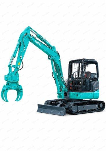 Мини-экскаватор KOBELCO SK55SR-7EF, общий вид — фото 2 из 6
