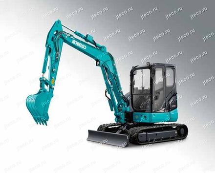 Мини-экскаватор KOBELCO SK55SR-7EF, вид спереди — фото 4 из 6