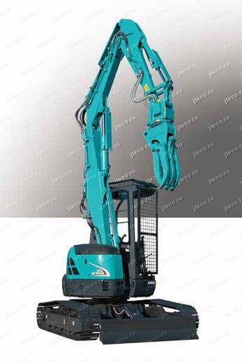 Мини-экскаватор KOBELCO SK55SR-7EF, вид спереди — фото 5 из 6