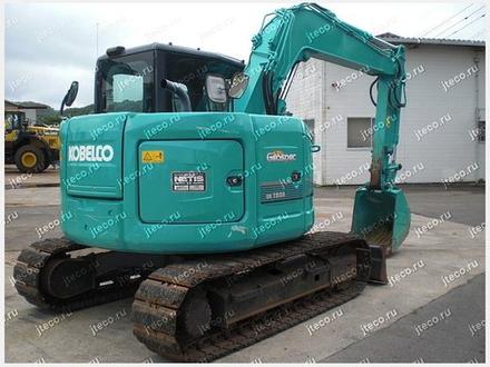 Мини-экскаватор KOBELCO SK75SR-3E, фото с аукциона Японии — фото 1 из 6