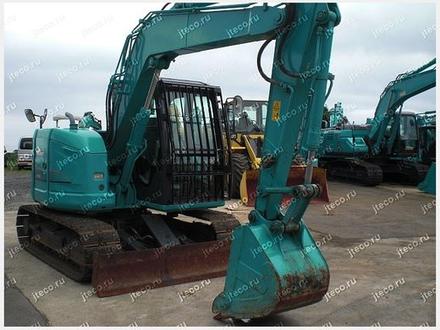 Мини-экскаватор KOBELCO SK75SR-3E, фото с аукциона Японии — фото 4 из 6
