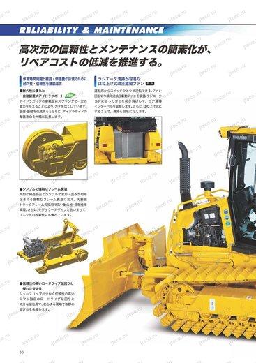 Бульдозер KOMATSU D37PX-23 — буклет производителя, лист 4 из 4 (оригинал)