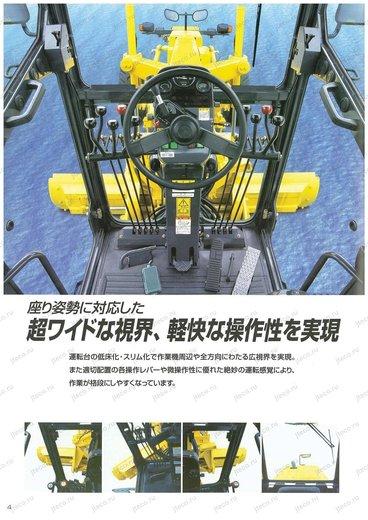 Автогрейдер KOMATSU GD605A-3 — буклет производителя, лист 5 из 6 (оригинал)