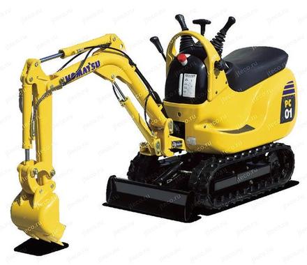 Мини-экскаватор KOMATSU PC01-1, фото производителя — фото 1 из 2