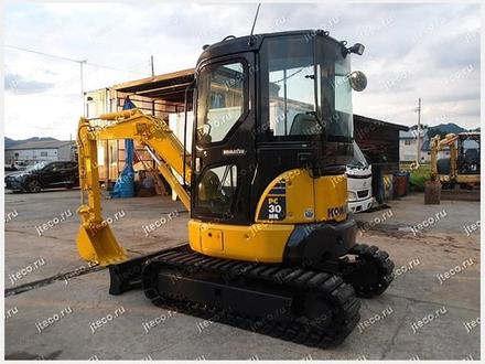 Мини-экскаватор KOMATSU PC30MR-3, фото с аукциона Японии — фото 12 из 14