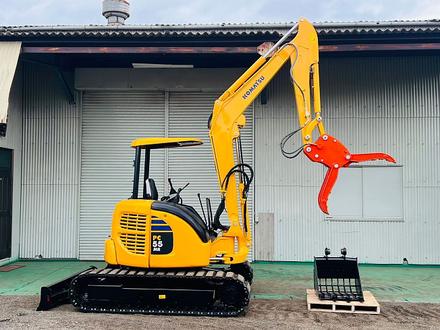 Мини-экскаватор KOMATSU PC55MR-3, фото с аукциона Японии — фото 4 из 7