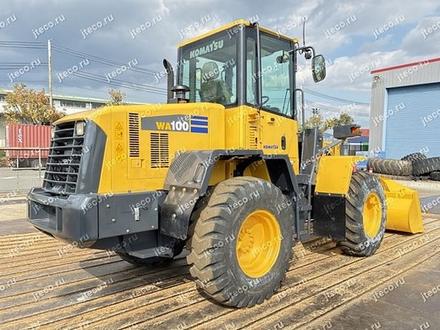 Фронтальный погрузчик KOMATSU WA100-5 — колёсный погрузчик, фото с аукциона Японии — фото 4 из 6