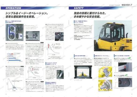 Фронтальный погрузчик KOMATSU WA100 — руководство, лист 1 из 1 (оригинал)