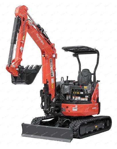 Мини-экскаватор KUBOTA A333S — вид спереди, фото 3