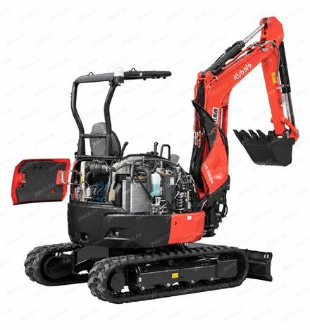 Мини-экскаватор KUBOTA A333S — вид сзади