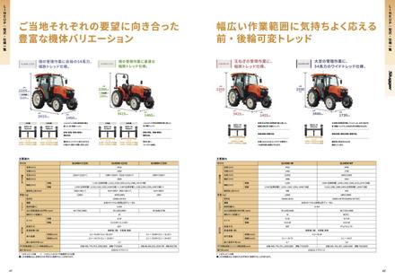 Косилка KUBOTA G-600SN-2 — чертёж : лист брошюры 1 из 8, стр. 22 — оригинал производителя