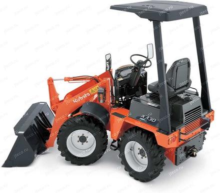 Фронтальный погрузчик KUBOTA R430Z — колесный погрузчик мини, фото производителя — фото 2 из 8