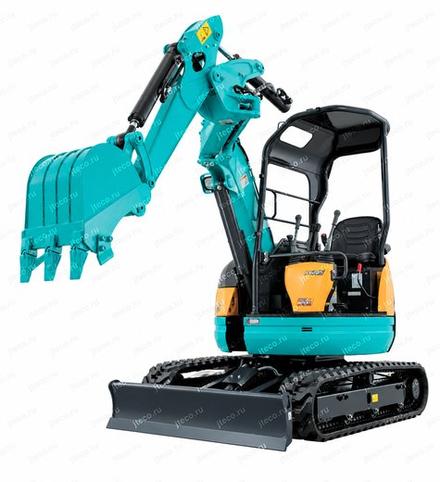 Мини-экскаватор KUBOTA RX-205 — вид спереди