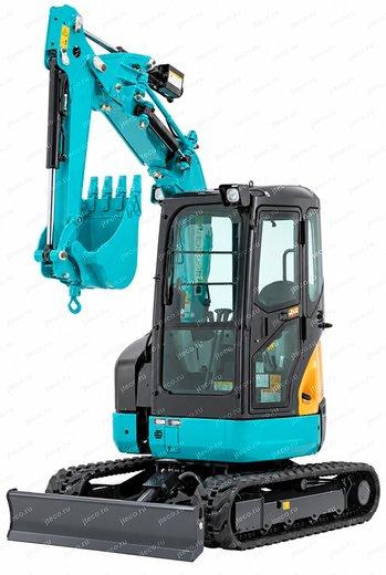 Мини-экскаватор KUBOTA RX-306, вид спереди — фото 1 из 11