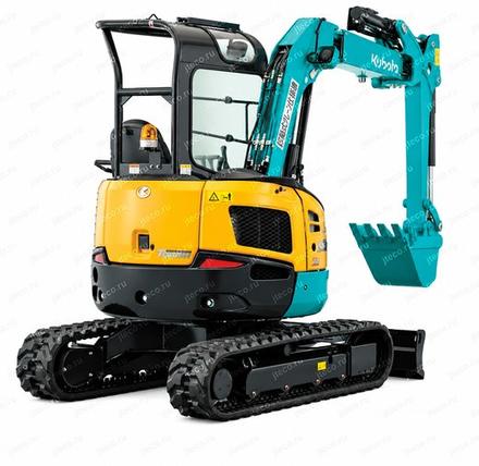Мини-экскаватор KUBOTA RX-406 — вид сзади, фото 2