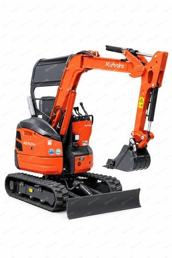 Мини-экскаватор KUBOTA RX153S2 — вид спереди, фото 4