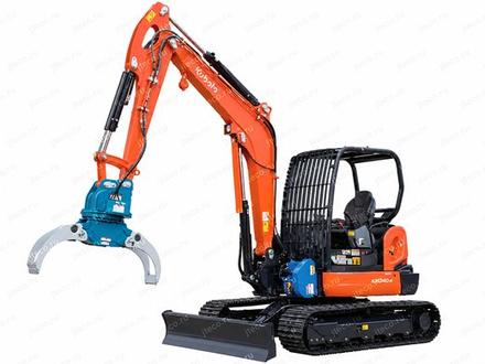 Мини-экскаватор KUBOTA RX153S2 — вид спереди, фото 5