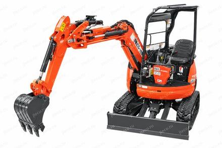 Мини-экскаватор KUBOTA RX205S — вид спереди, фото 2