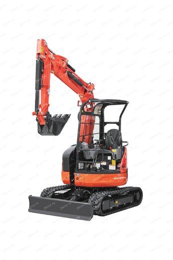 Мини-экскаватор KUBOTA RX306S2, вид спереди — фото 10 из 13